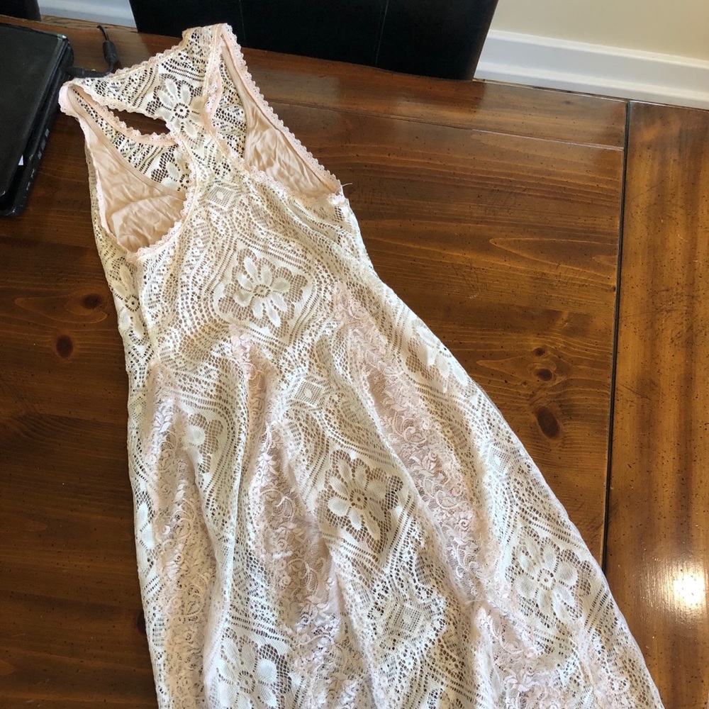 Rare Free People lace Miracle midi dress - Picture 4 of 7